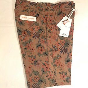 NWT Men's DENIM & FLOWER Shorts Tropical Floral 32